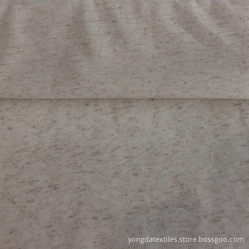 Knitted Plain Style Wholesale Linen Jersey Fabric